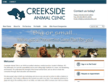 Tablet Screenshot of mycreeksideonline.com